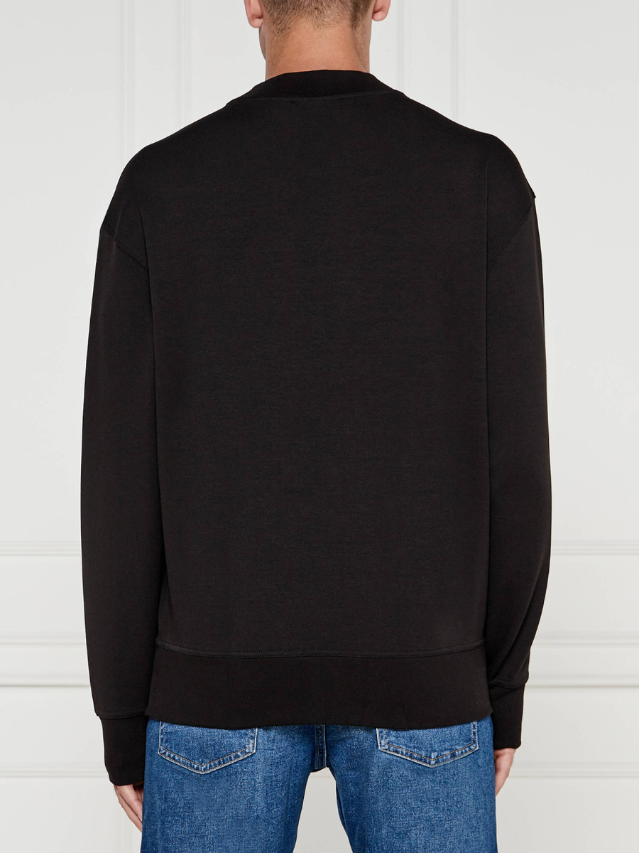detail Calvin Klein pánska čierna mikina