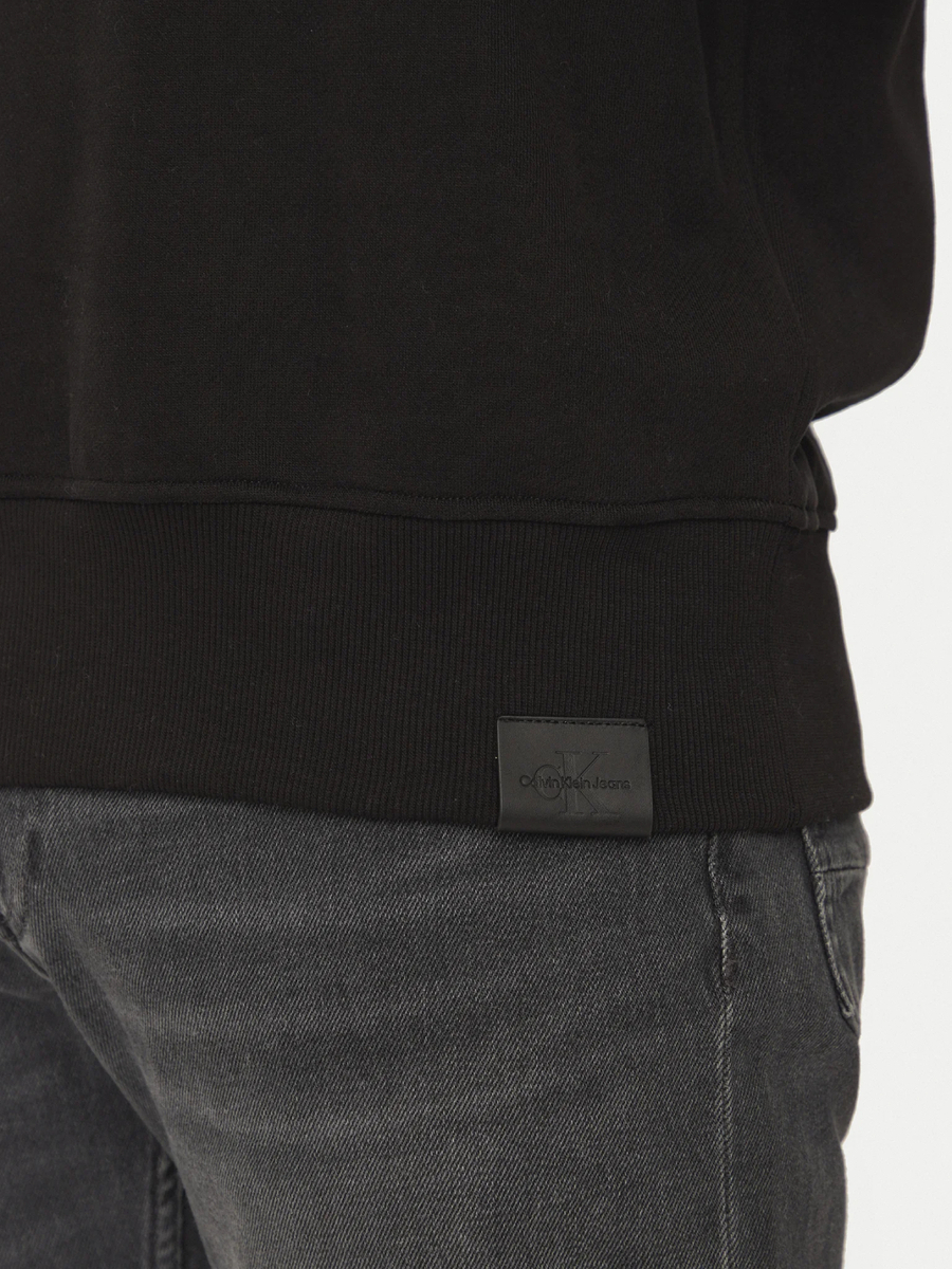 detail Calvin Klein pánska čierna mikina