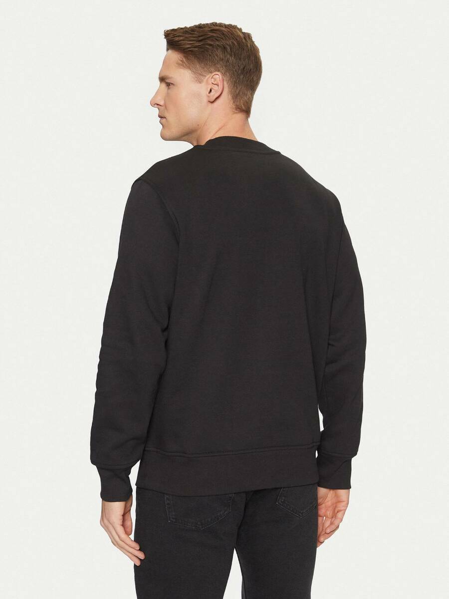 detail Calvin Klein pánska čierna mikina Minimal