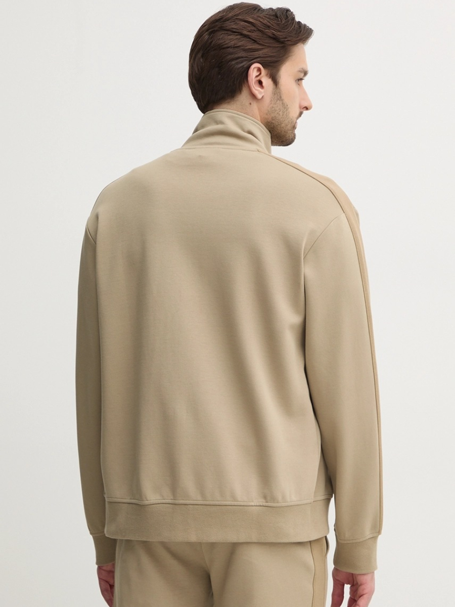 detail Calvin Klein pánska béžová mikina