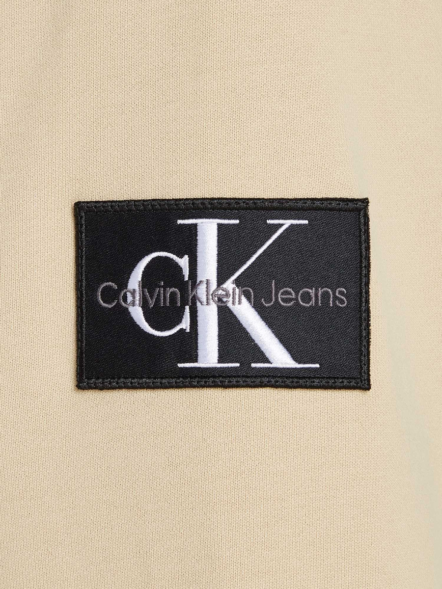 detail Calvin Klein pánska béžová mikina