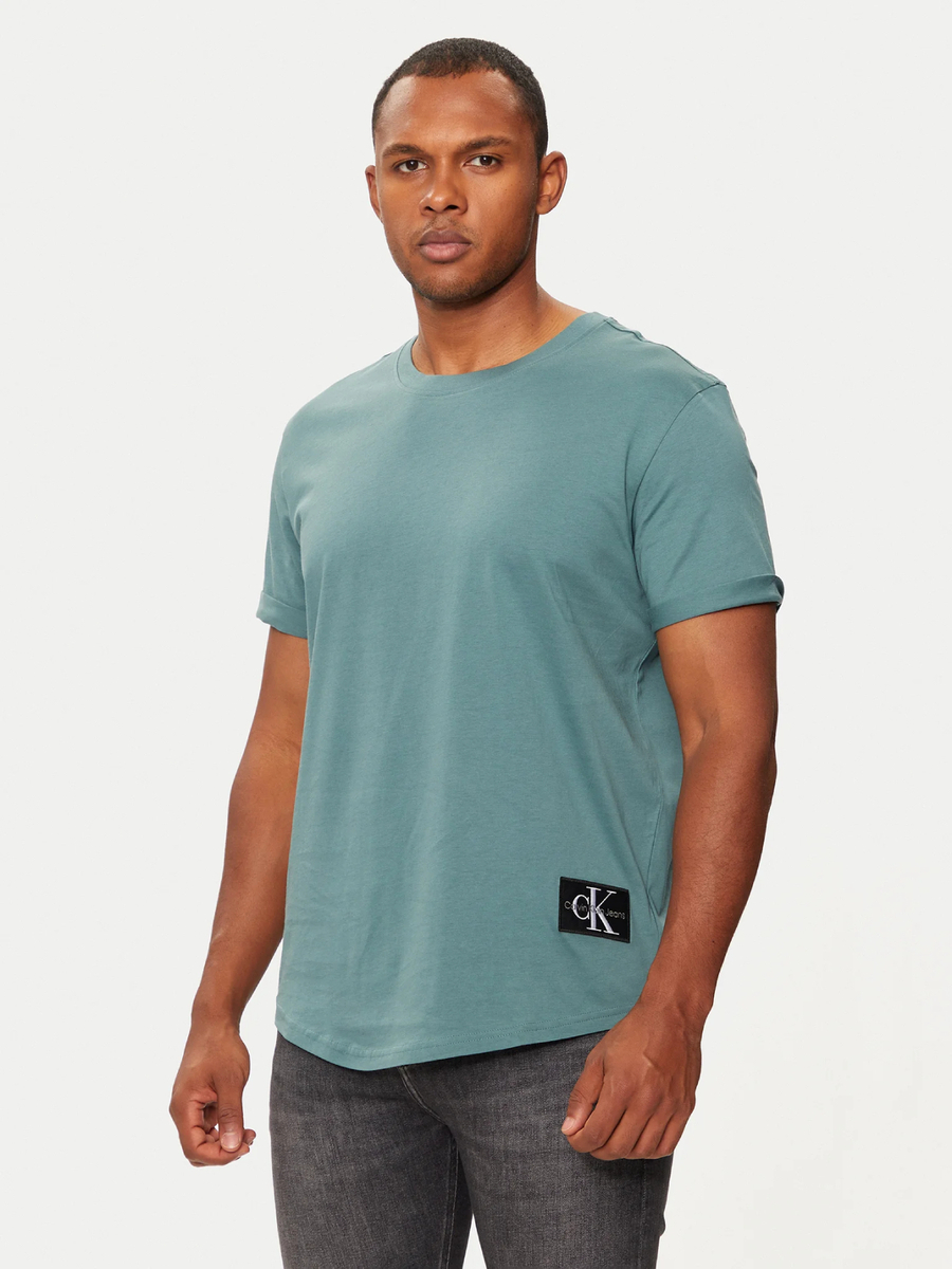 detail Calvin Klein pánske zelené tričko