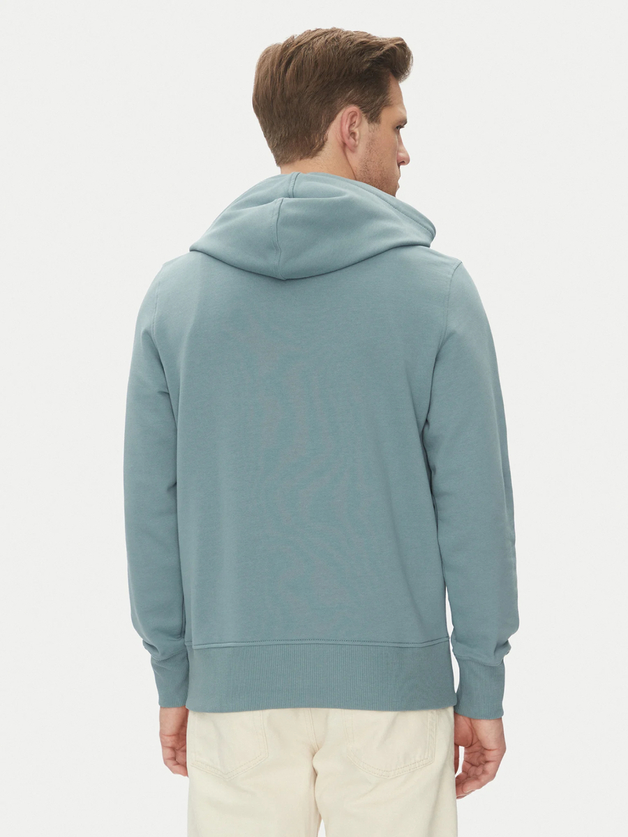 detail Calvin Klein pánska tyrkysová mikina