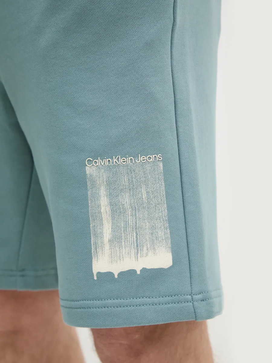 detail Calvin Klein pánske tyrkysové šortky