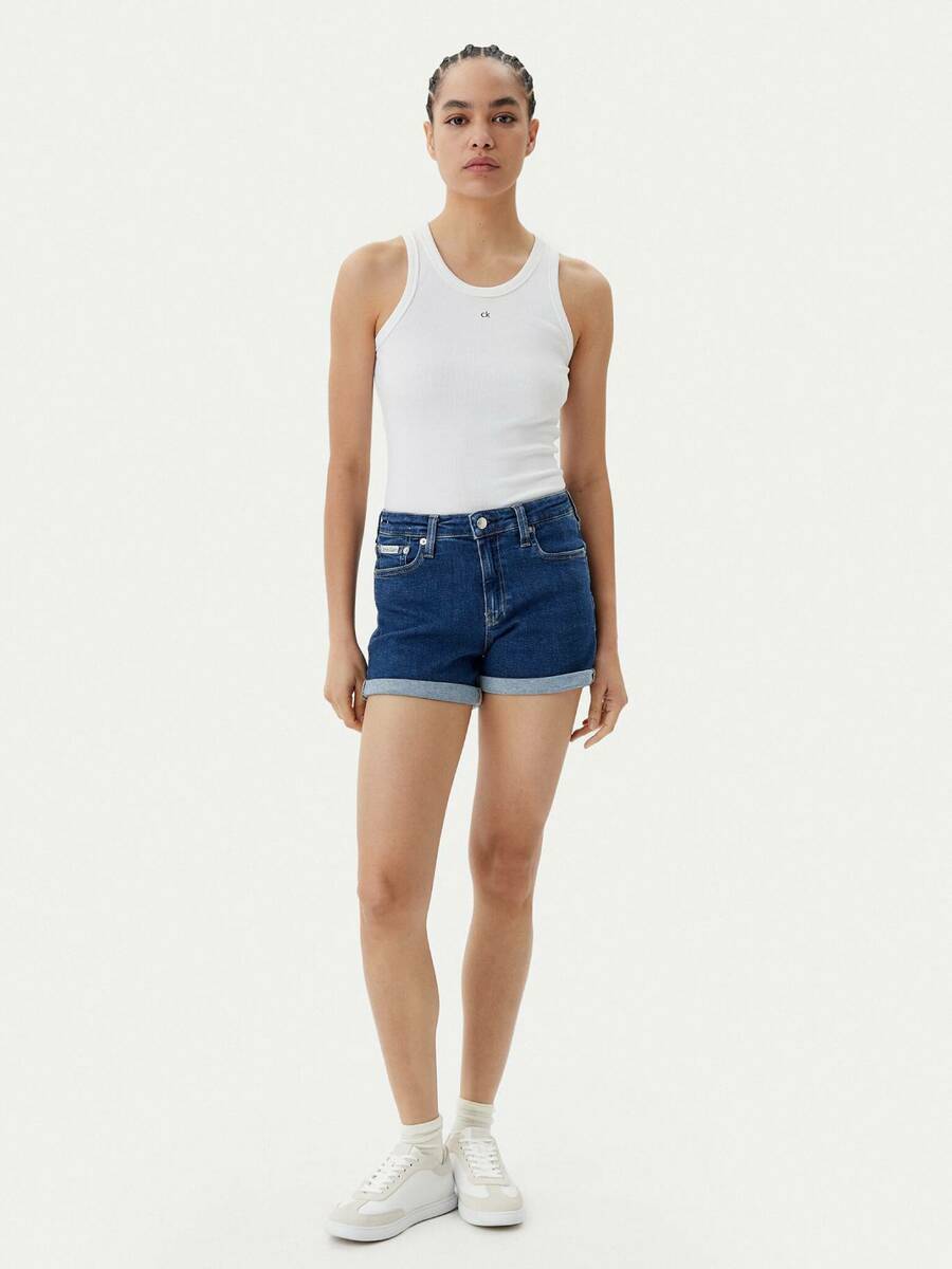 detail Calvin Klein dámske džínsové šortky