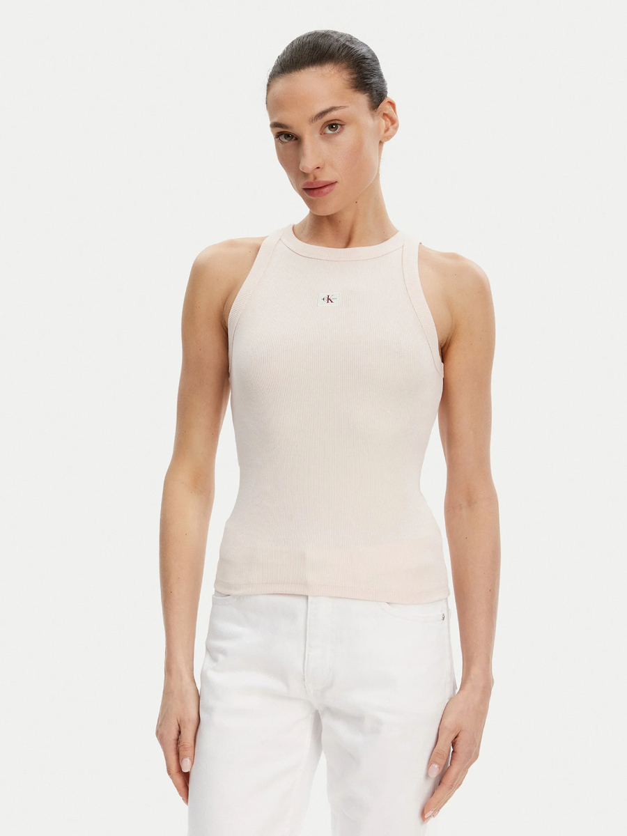 detail Calvin Klein dámske ružové tielko