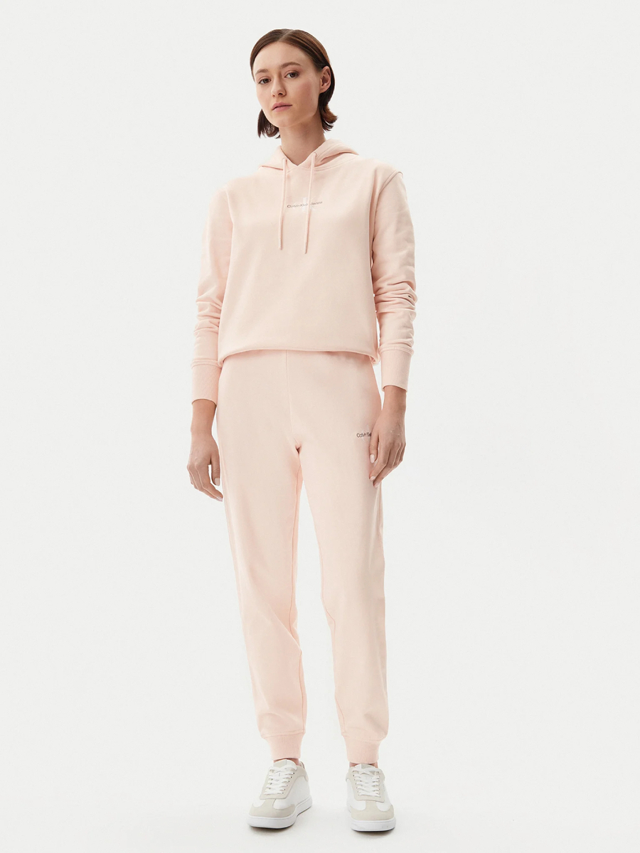 detail Calvin Klein dámska svetlo ružová mikina