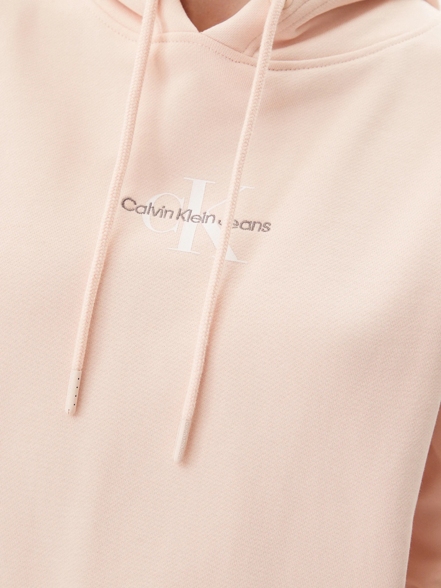detail Calvin Klein dámska svetlo ružová mikina