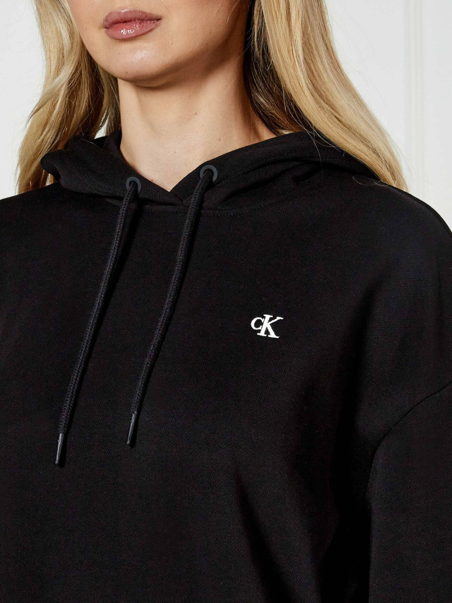 detail Calvin Klein dámska čierna mikina