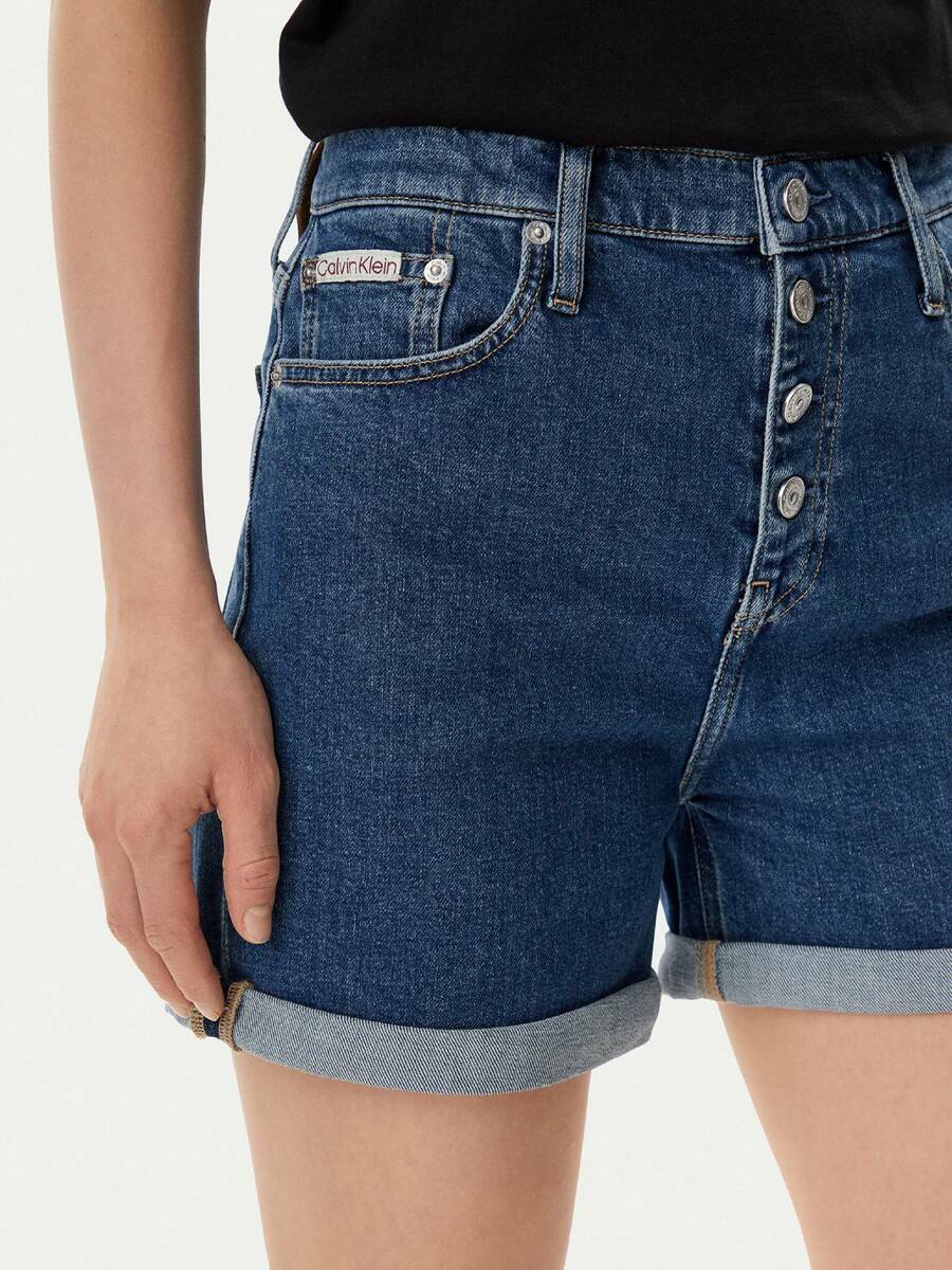 detail Calvin Klein dámske džínsové šortky Mom