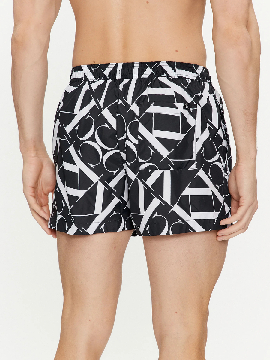 detail Calvin Klein pánske čiernobiele plavky