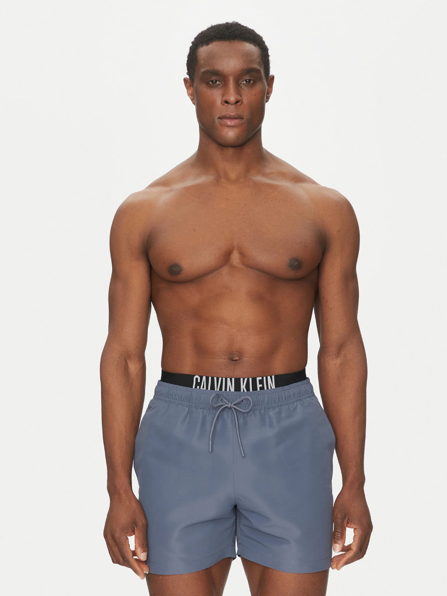 detail Calvin Klein pánske šedé plavky