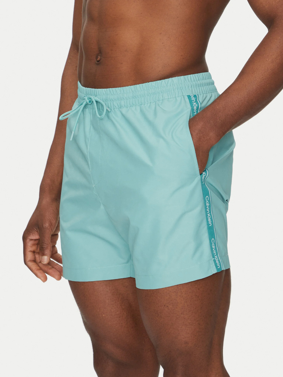 detail Calvin Klein pánske tyrkysové plavky