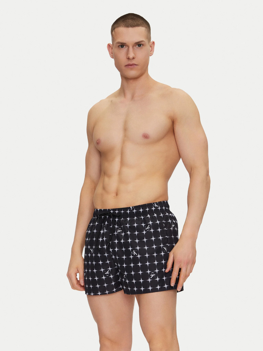 detail Calvin Klein pánske čierne plavky