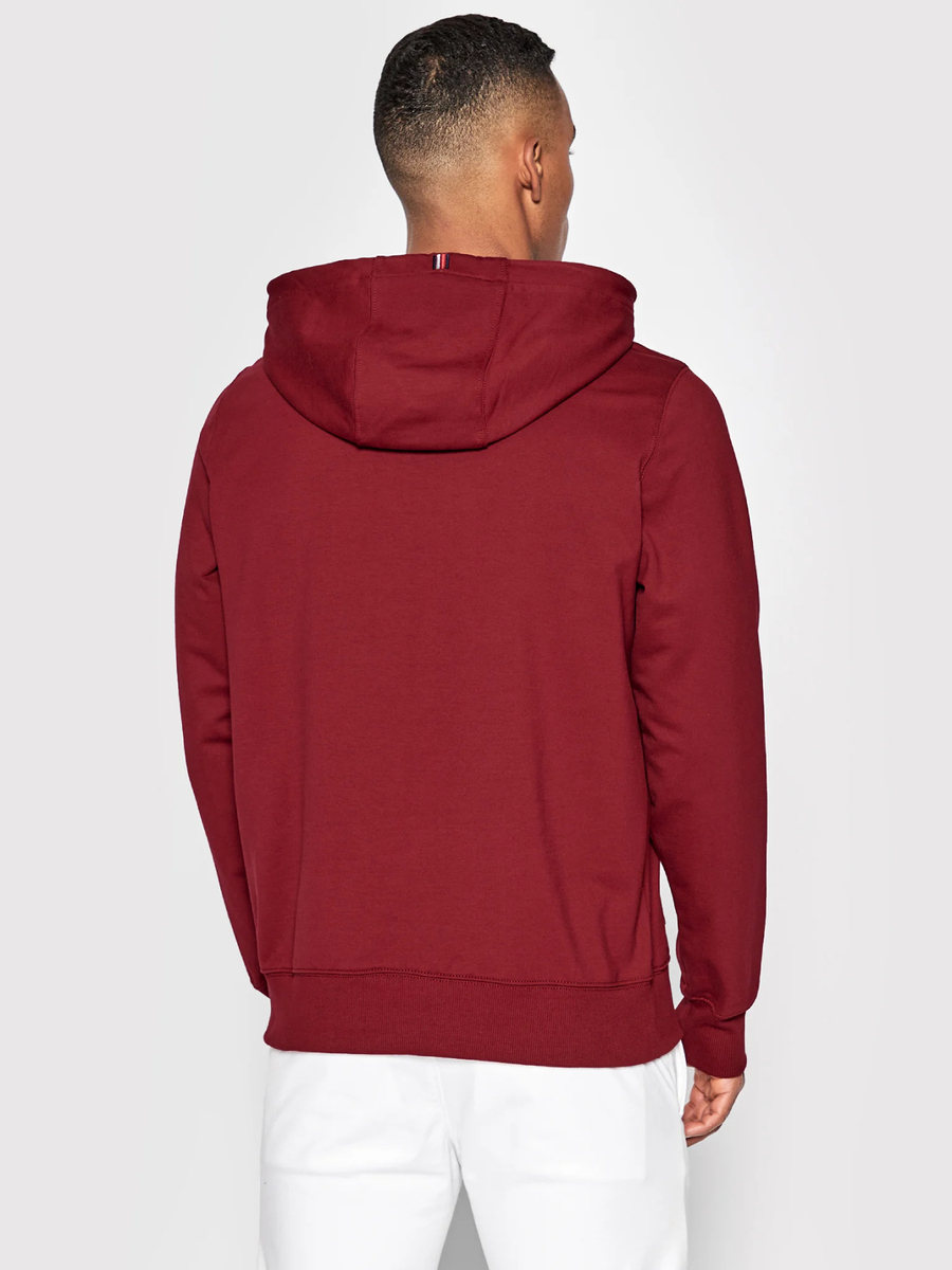 detail Tommy Hilfiger pánska vínová mikina 1985 Hoody
