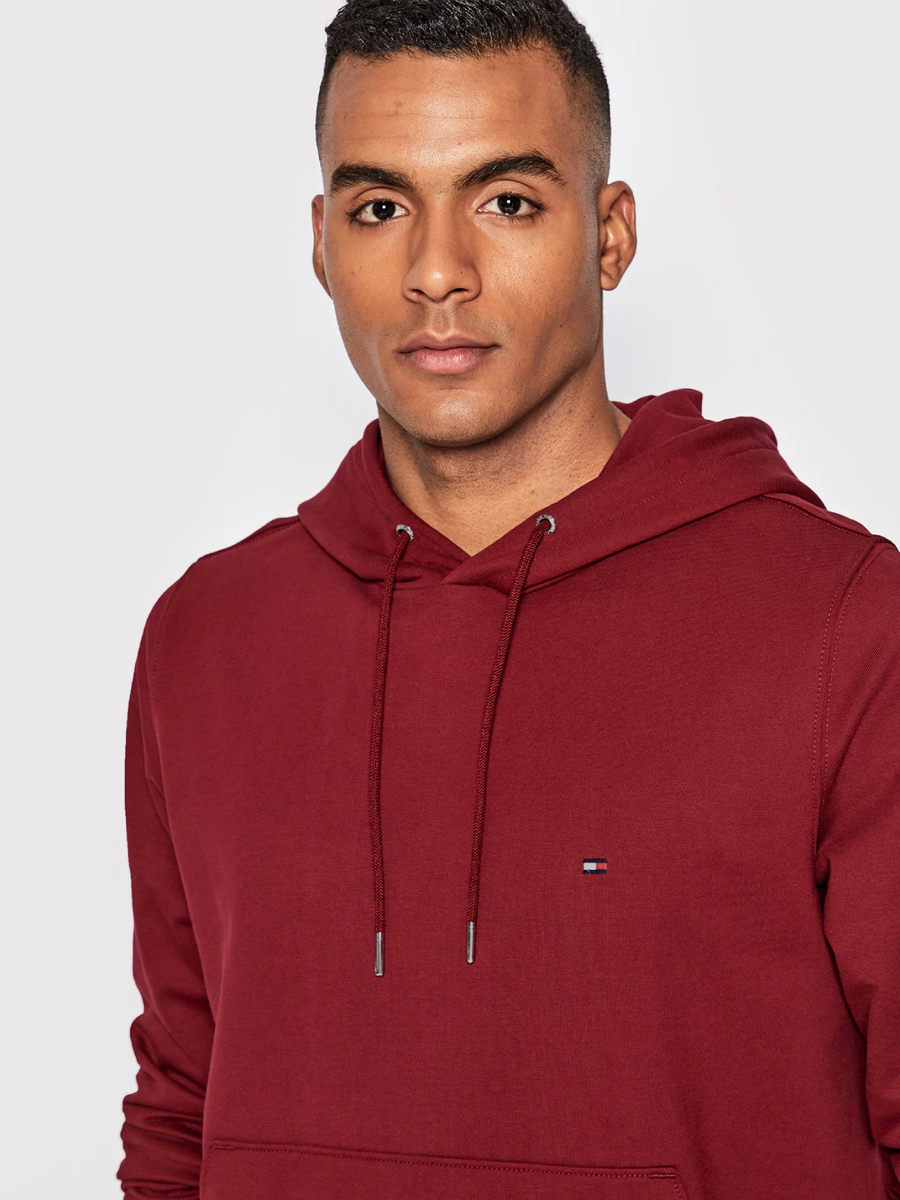 detail Tommy Hilfiger pánska vínová mikina 1985 Hoody