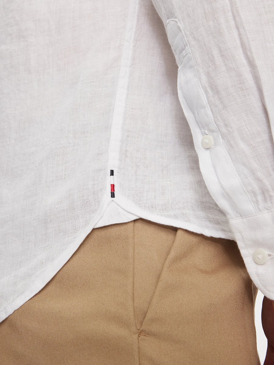 detail Tommy Hilfiger pánska biela košeľa