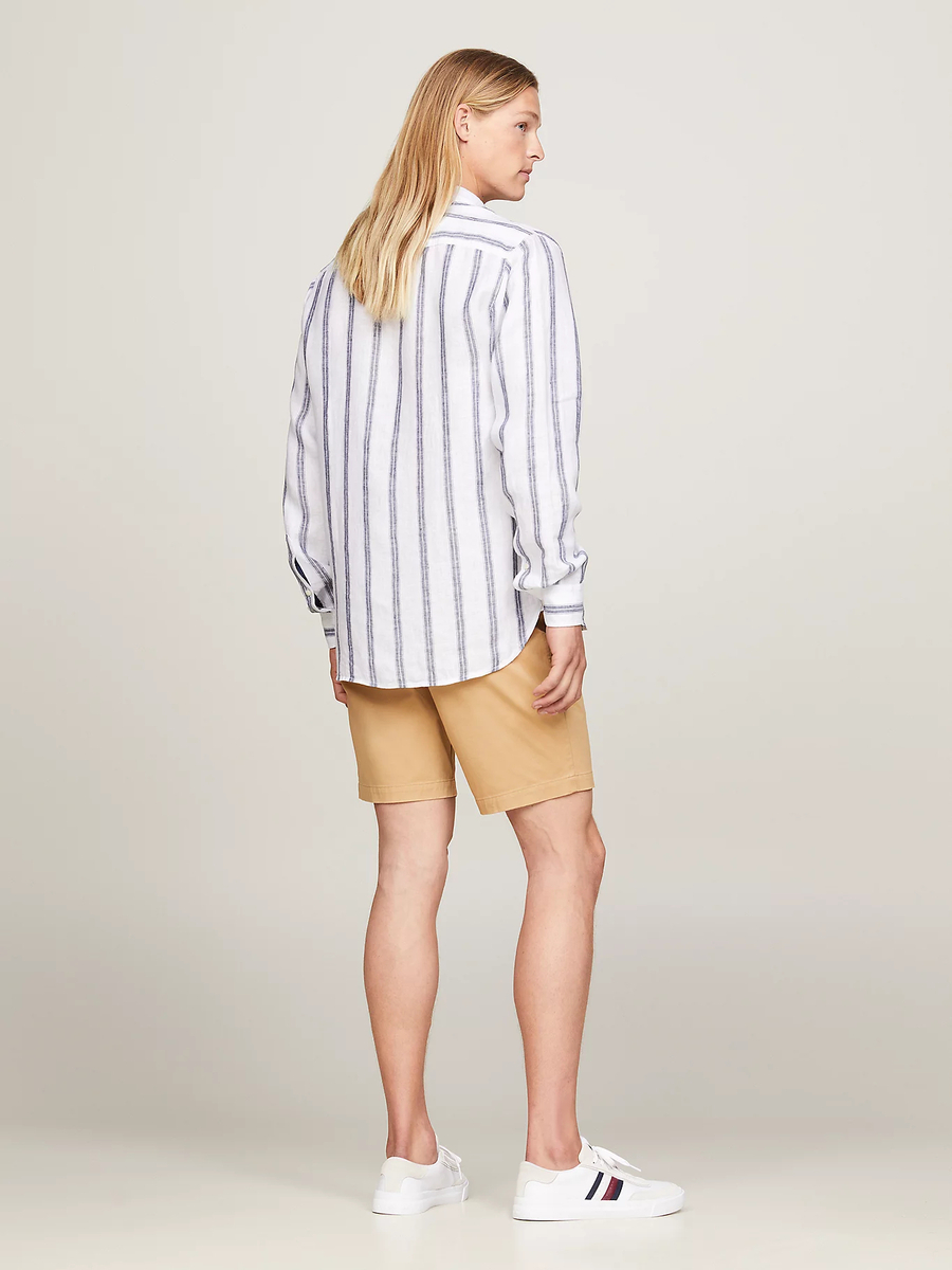 detail Tommy Hilfiger pánska biela košeľa 