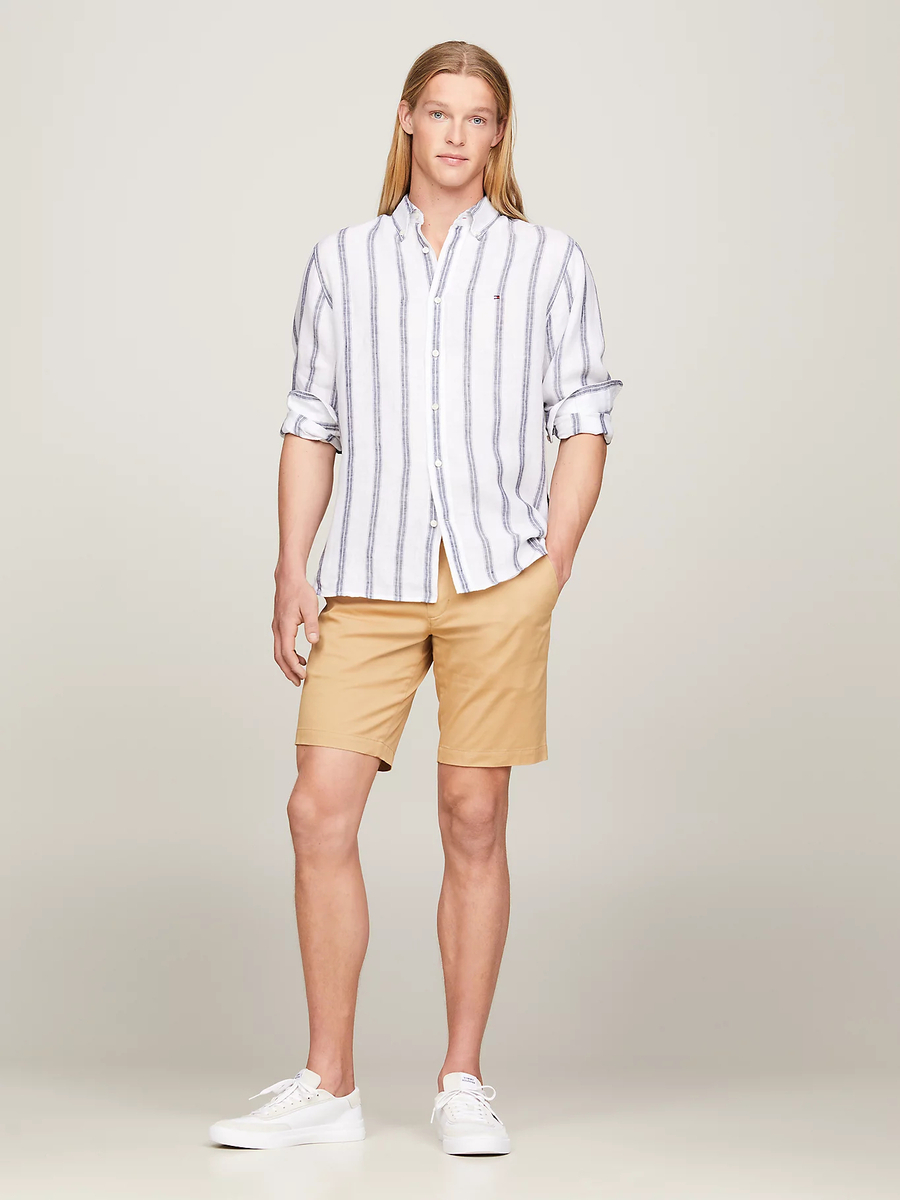 detail Tommy Hilfiger pánska biela košeľa 