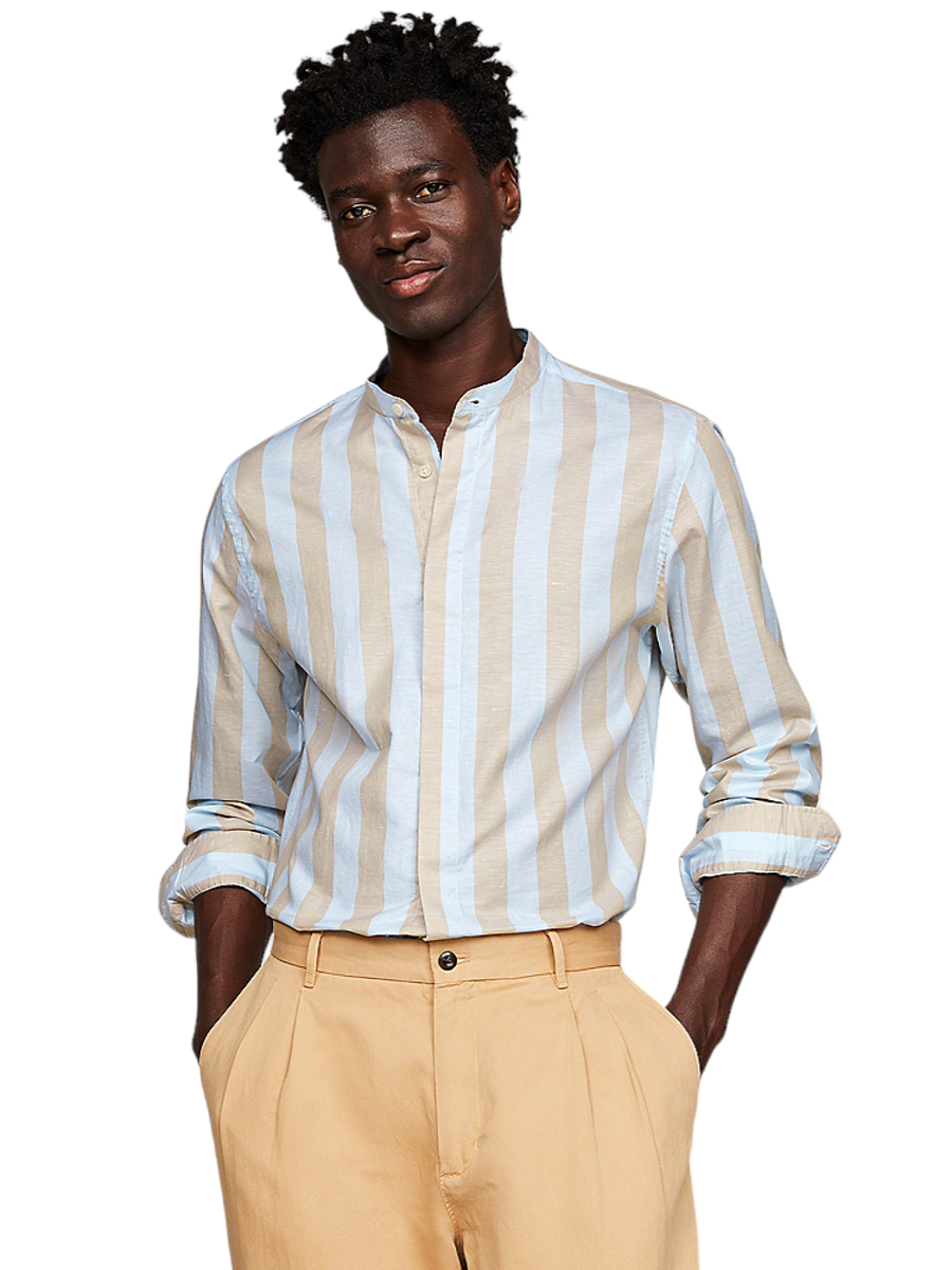 detail Tommy Hilfiger pánska pruhovaná košeľa
