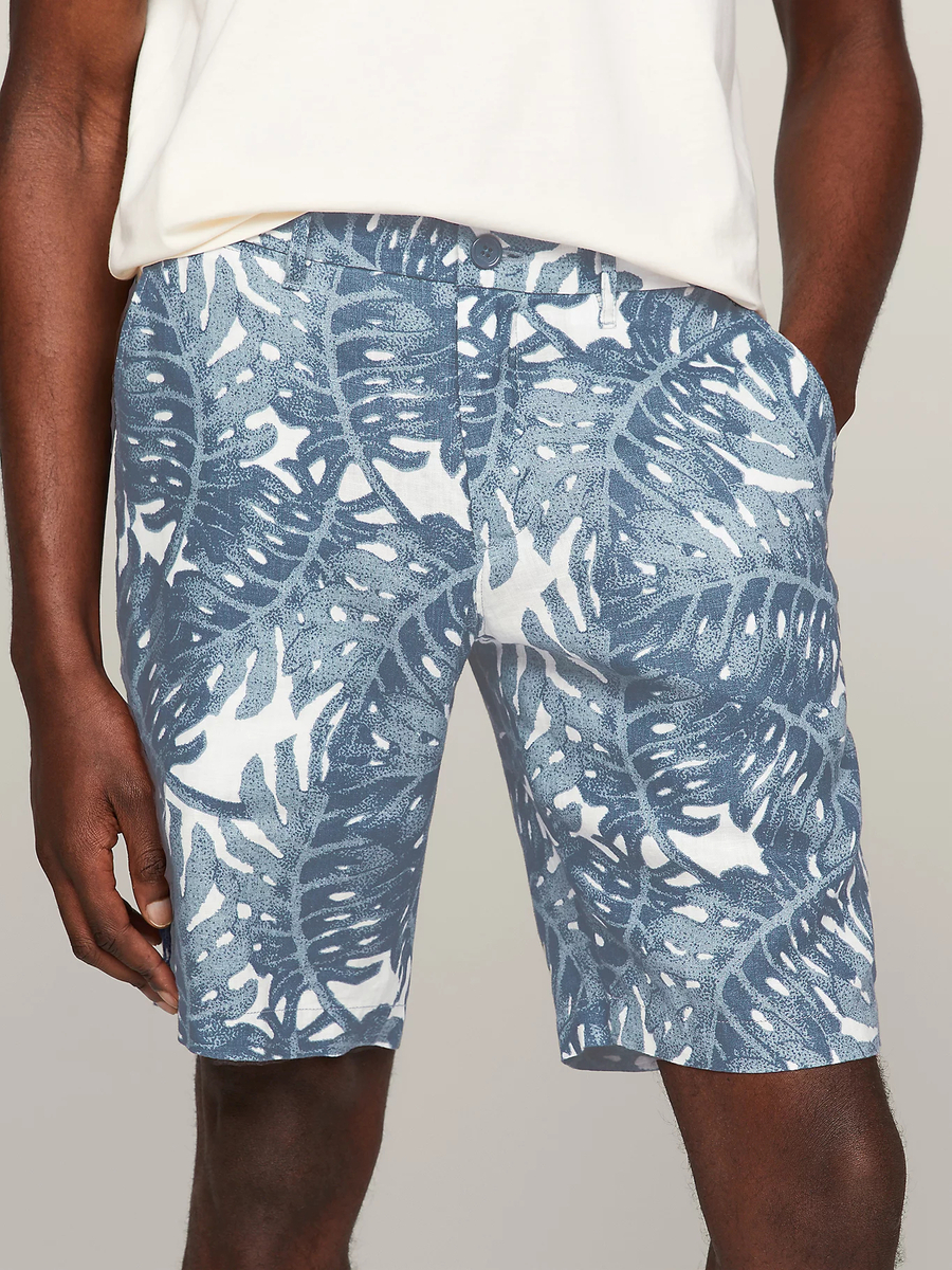 detail Tommy Hilfiger pánske ľanové šortky
