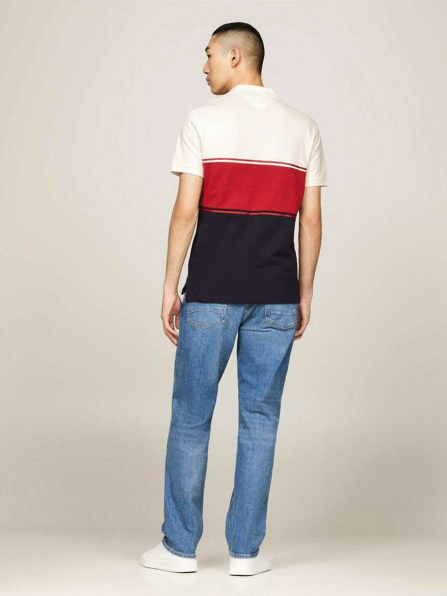detail Tommy Hilfiger pánske polo Colorblock