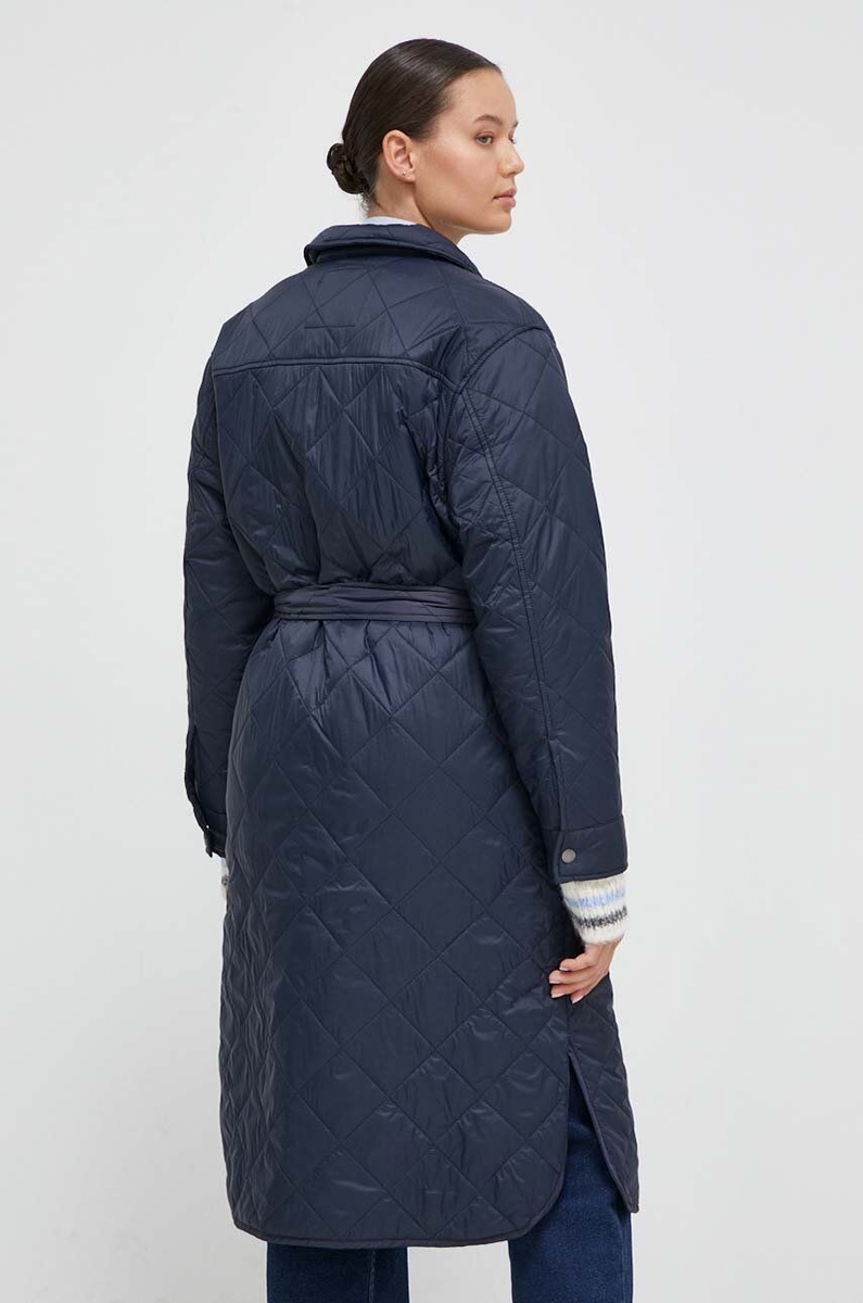 detail Pepe Jeans dámska prešívaná modrá bunda NASH