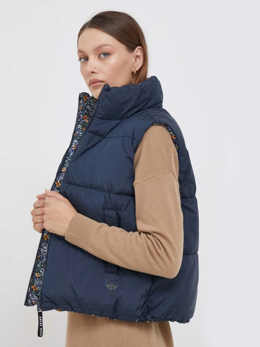 detail Pepe Jeans dámska obojstranná vesta