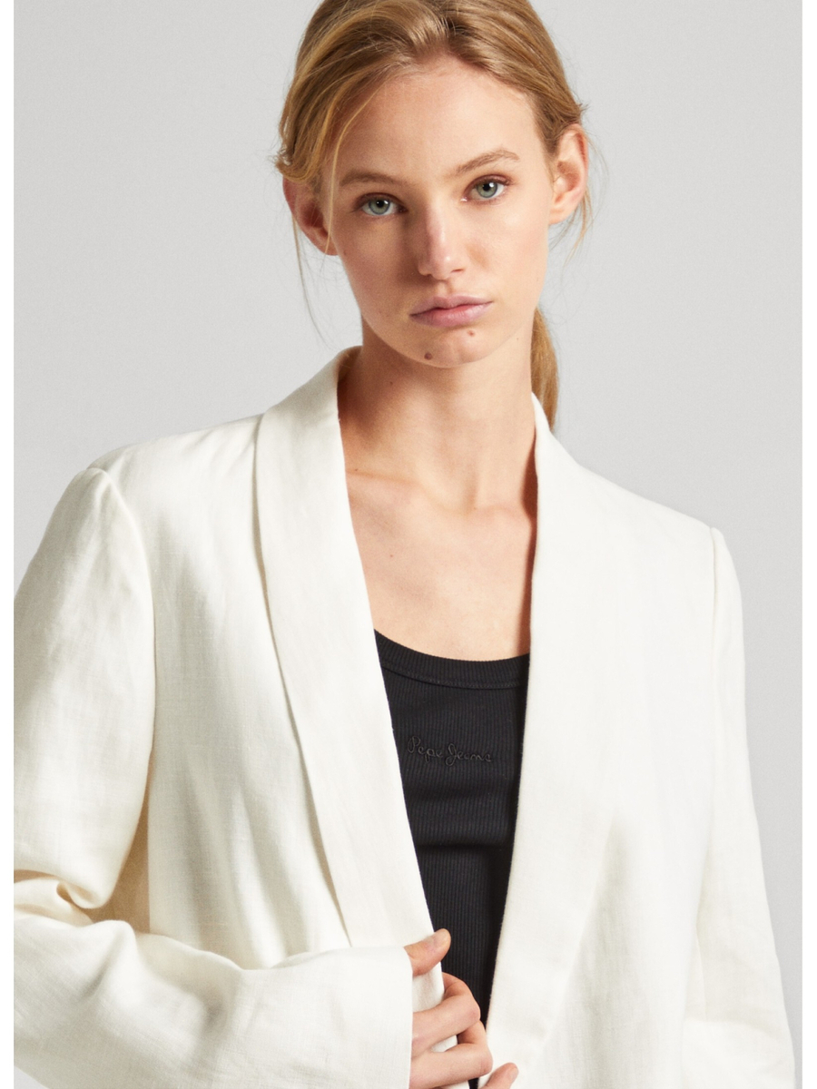 detail Pepe Jeans dámske krémové sako