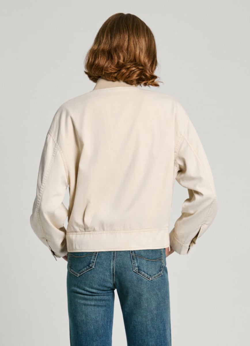 detail Pepe Jeans dámska béžová bunda
