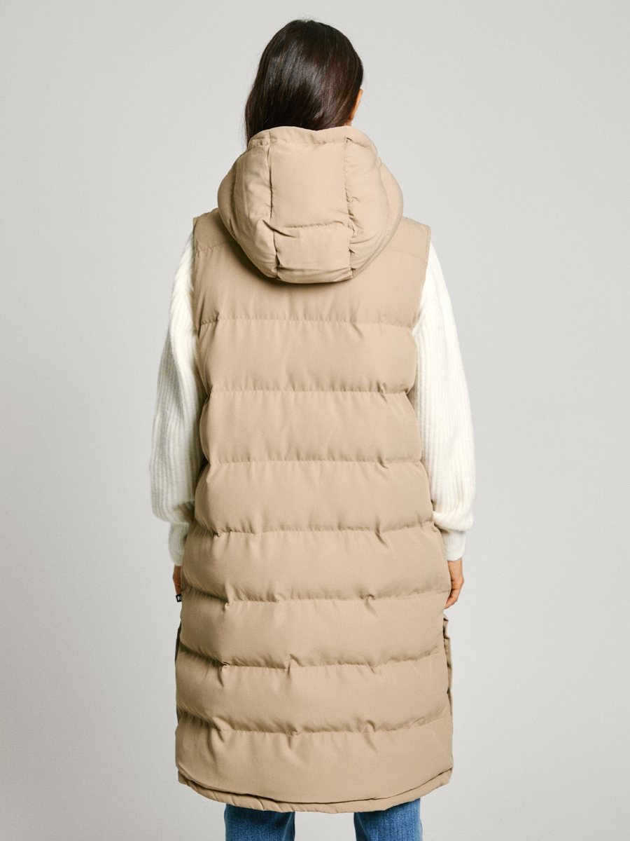 detail Pepe Jeans dámska béžová vesta