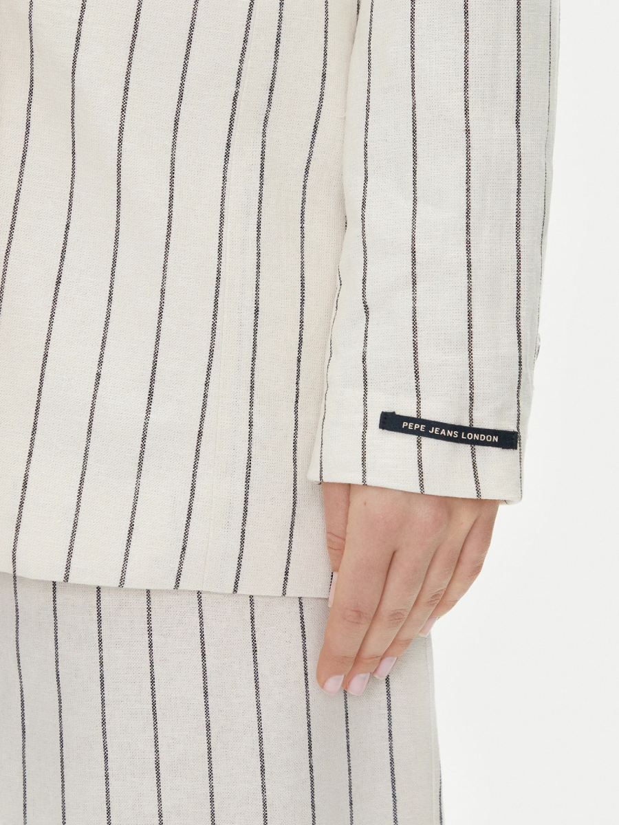 detail Pepe Jeans dámske pruhované sako