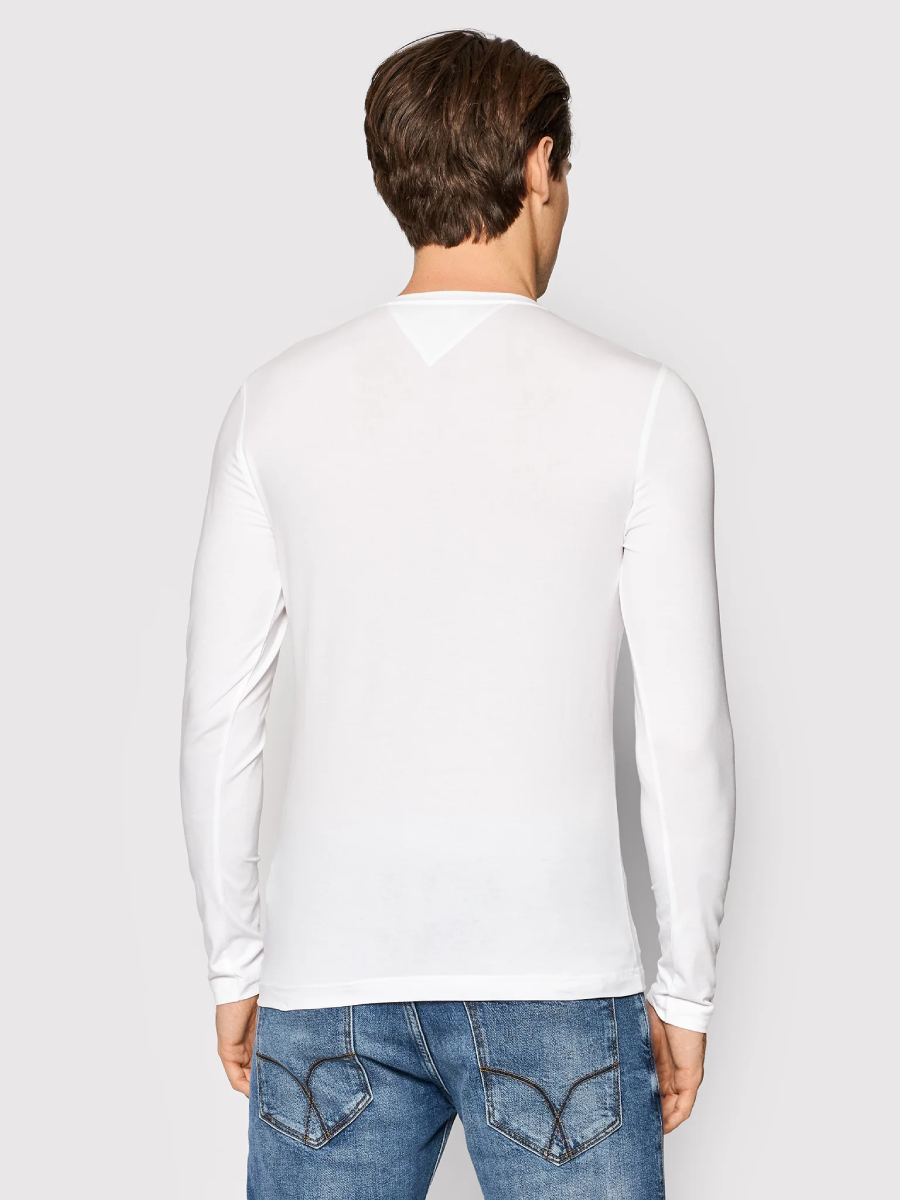 detail Tommy Hilfiger pánske biele tričko