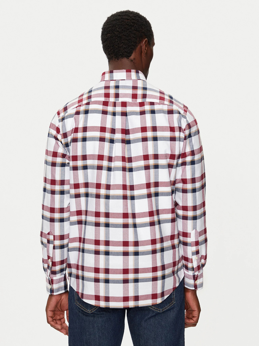 detail Tommy Hilfiger pánska kockovaná košeľa