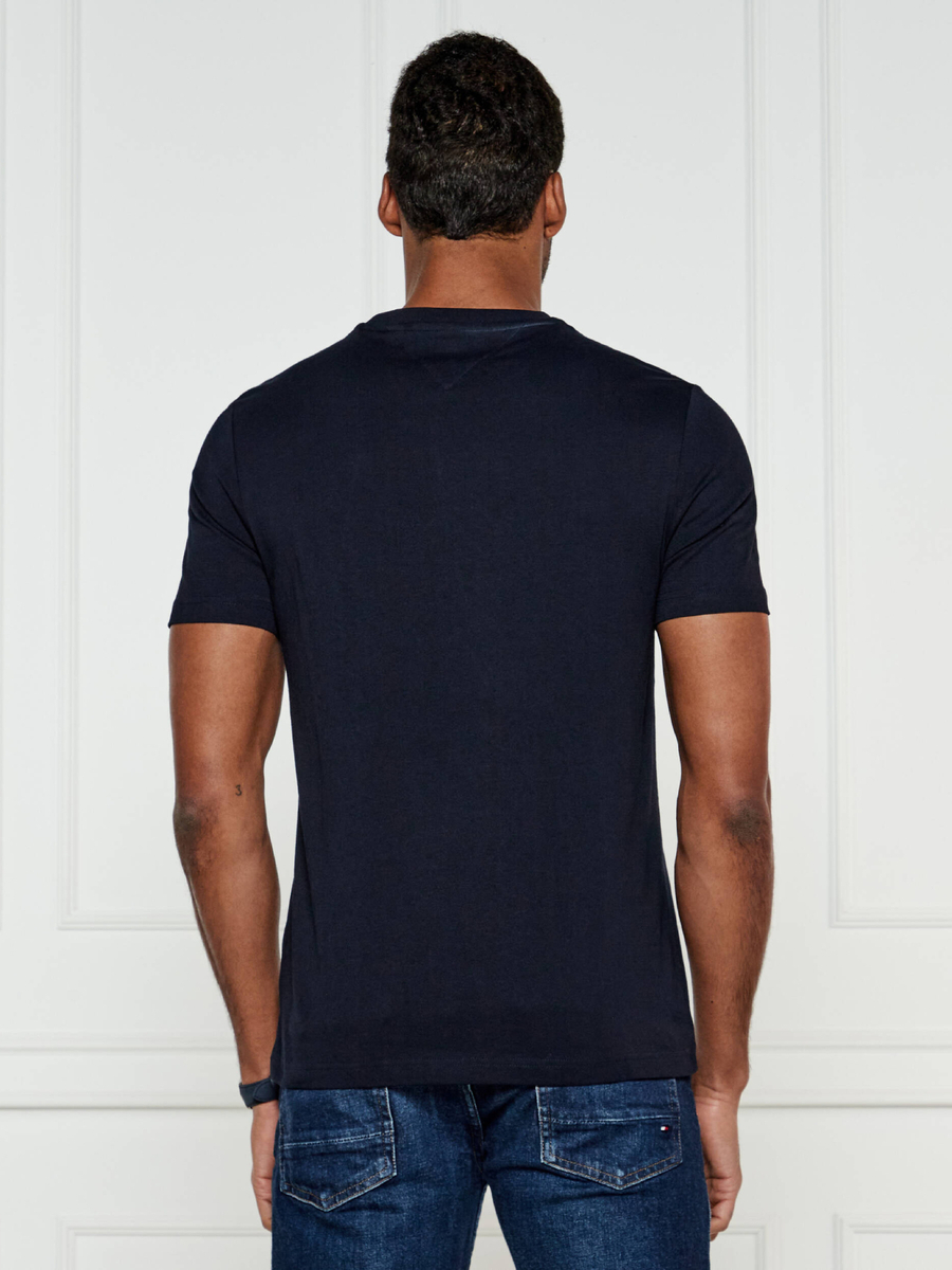 detail Tommy Hilfiger pánske tmavo modré tričko
