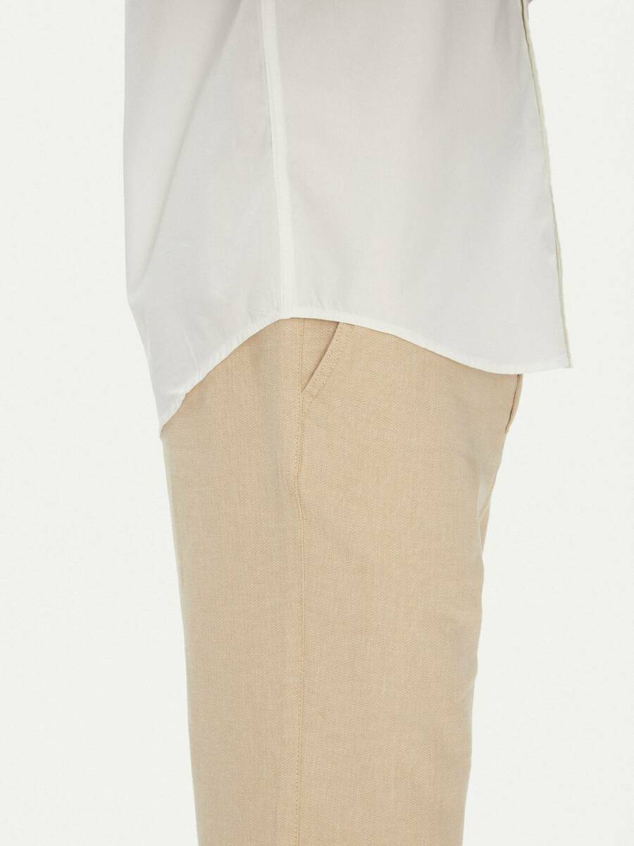 detail Tommy Hilfiger pánska biela košeľa Flex