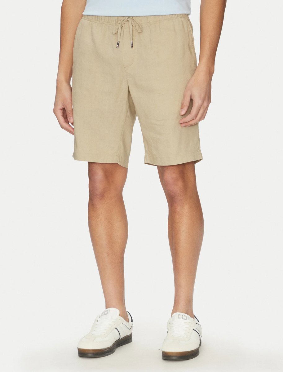 detail Tommy Hilfiger pánske béžové šortky