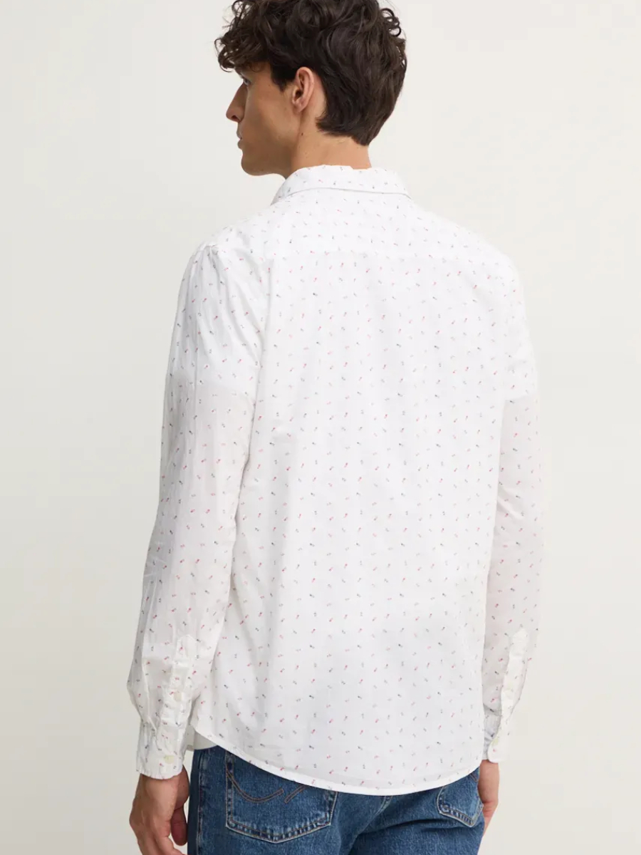 detail Pepe Jeans pánska biela košeľa Meir