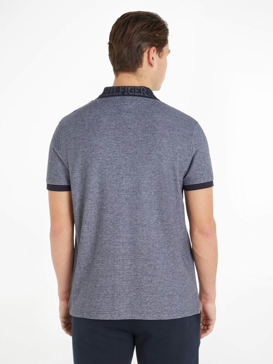 detail Tommy Hilfiger pánske tmavo modré polotričko