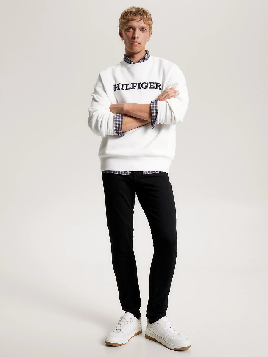 detail Tommy Hilfiger pánske čierne džínsy