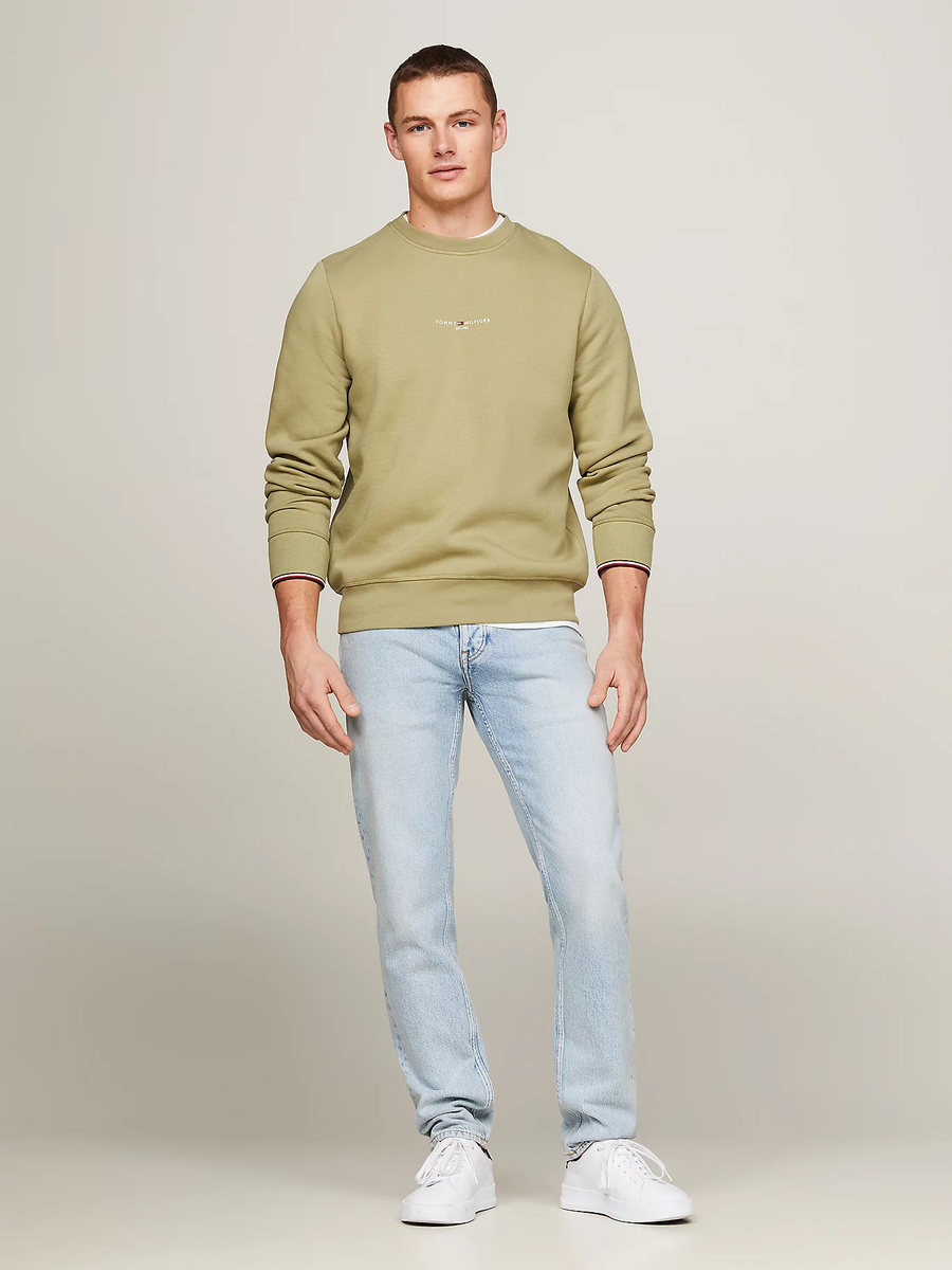 detail Tommy Hilfiger pánska zelená mikina