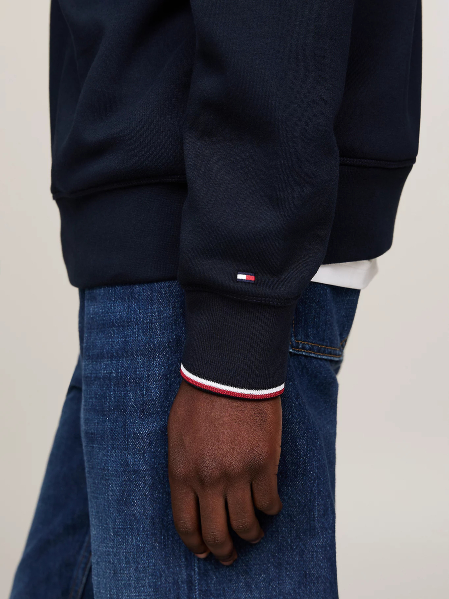 detail Tommy Hilfiger pánska tmavo modrá mikina