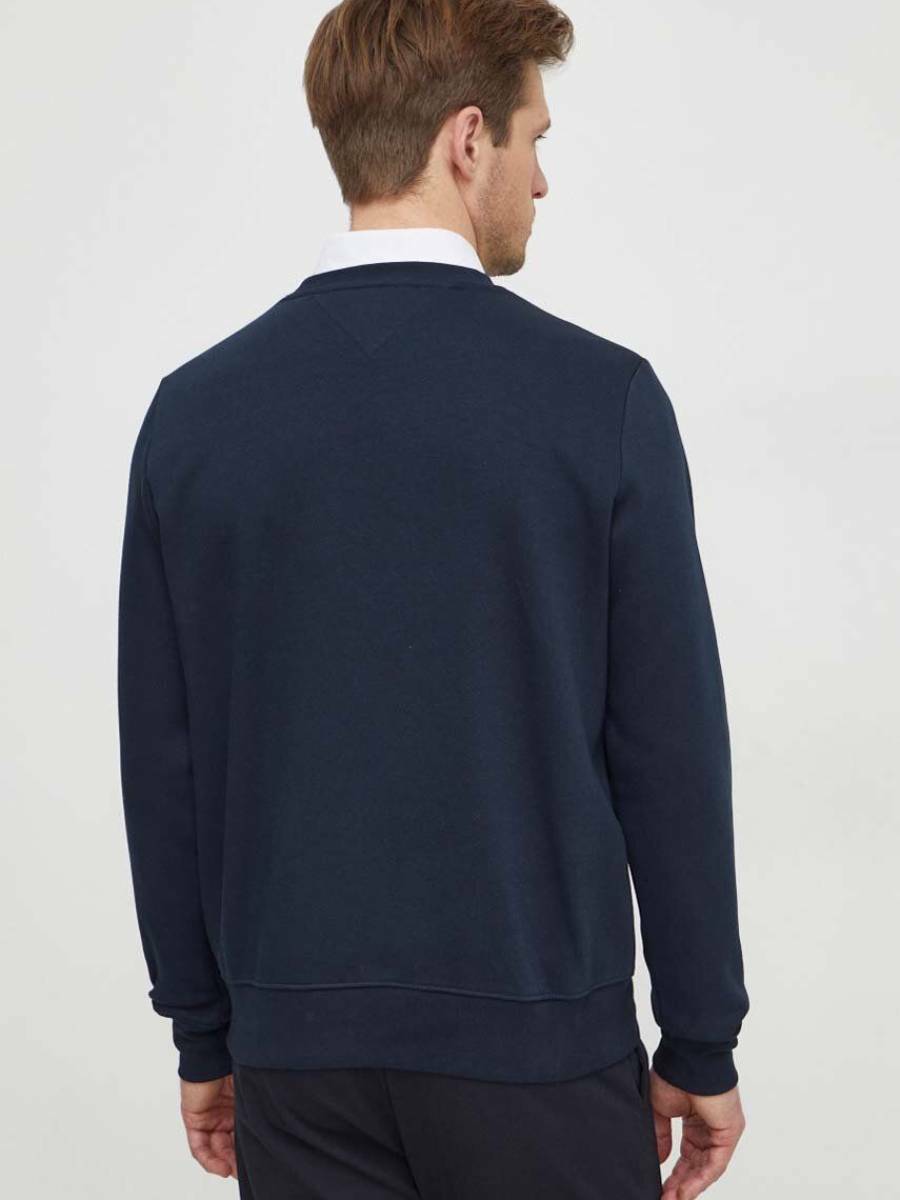 detail Tommy Hilfiger pánska tmavo modrá mikina