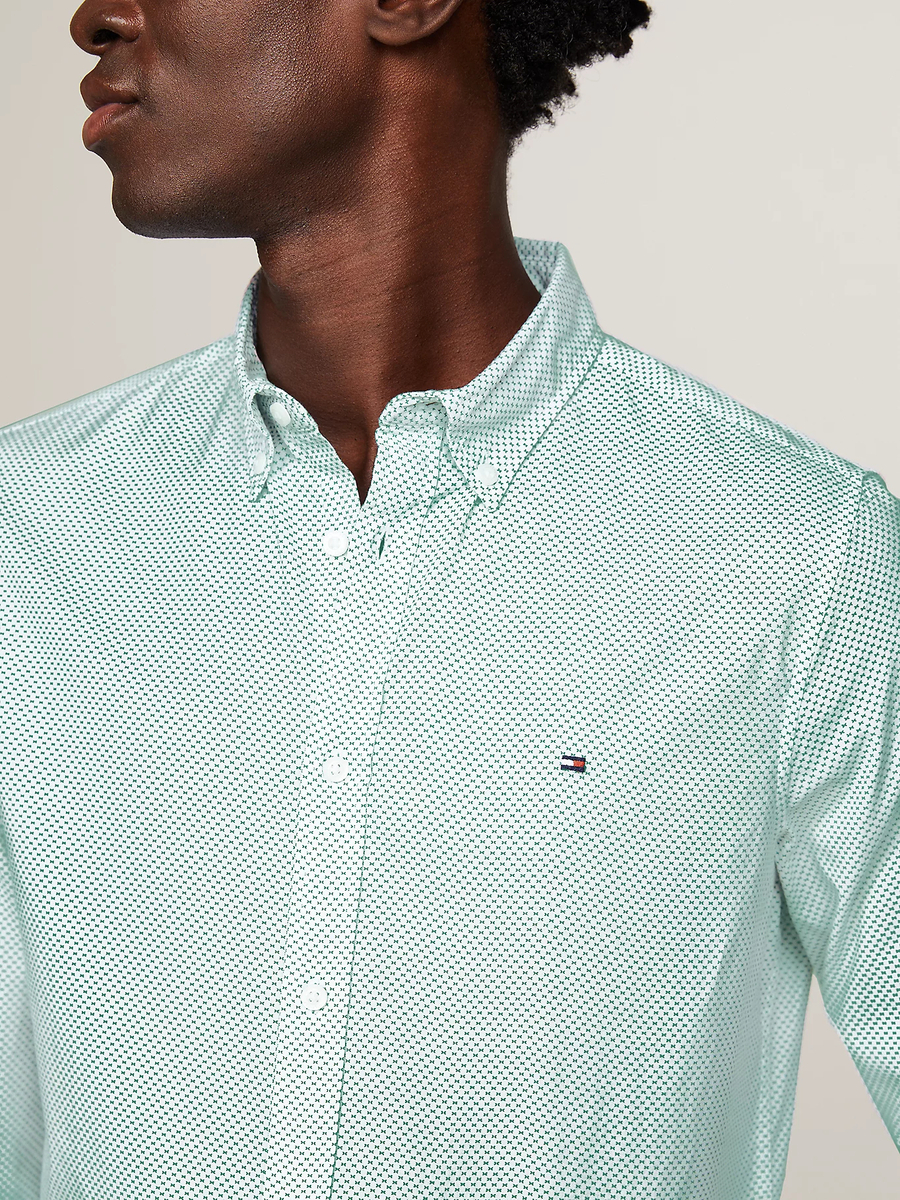 detail Tommy Hilfiger pánska biela košeľa