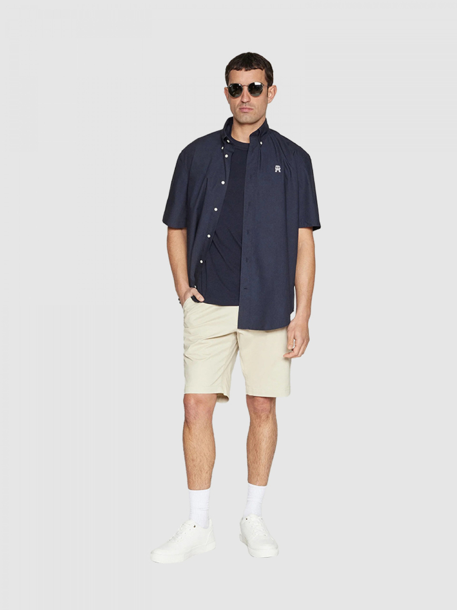 detail Tommy Hilfiger pánske tmavo modré tričko