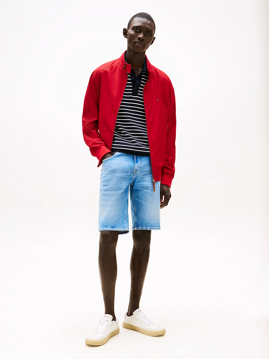 detail Tommy Hilfiger pánske riflové kraťasy