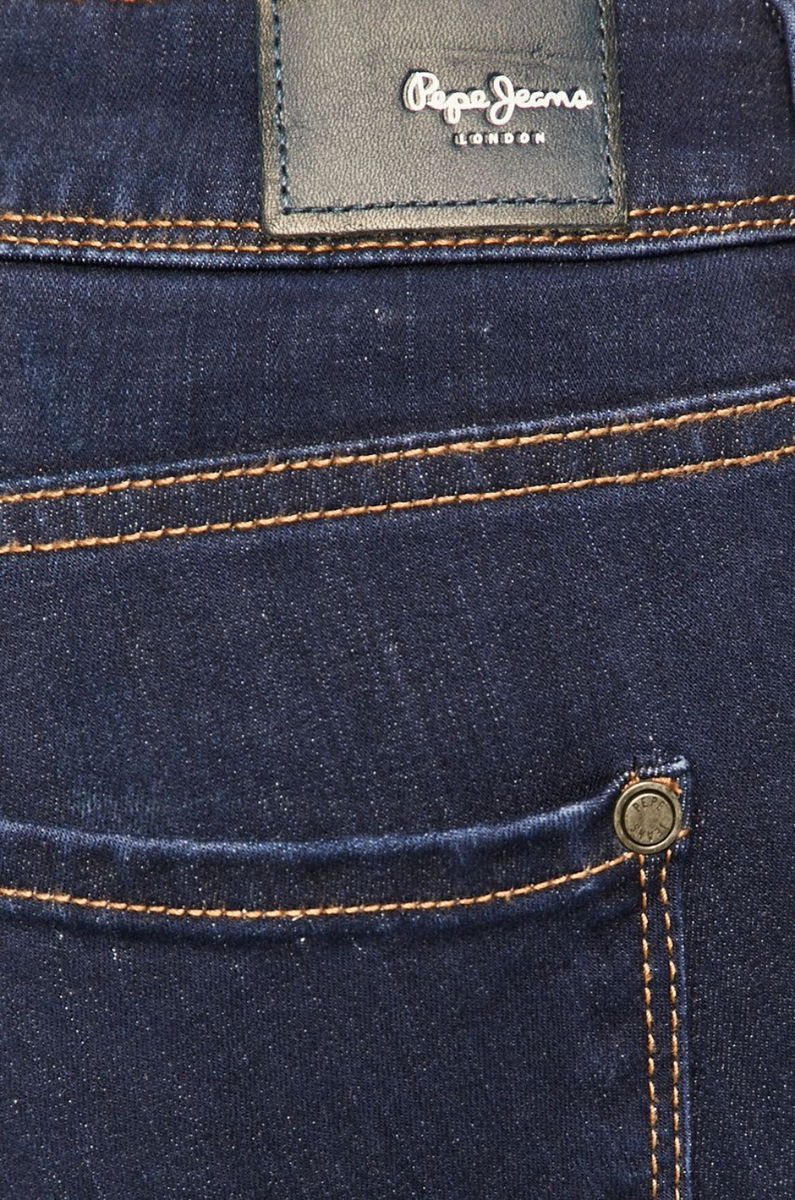 detail Pepe Jeans dámske tmavomodré džínsy Cher