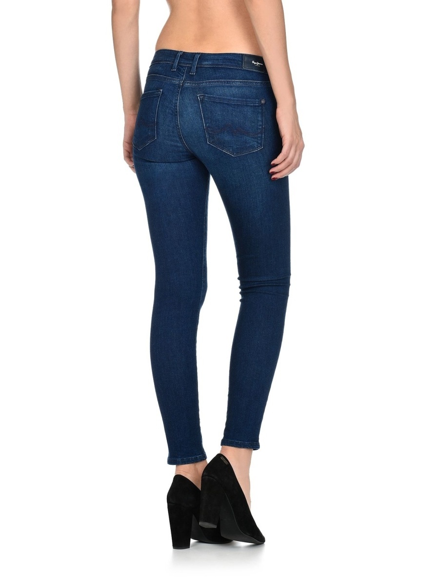 detail Pepe Jeans dámske tmavomodré džínsy Lola