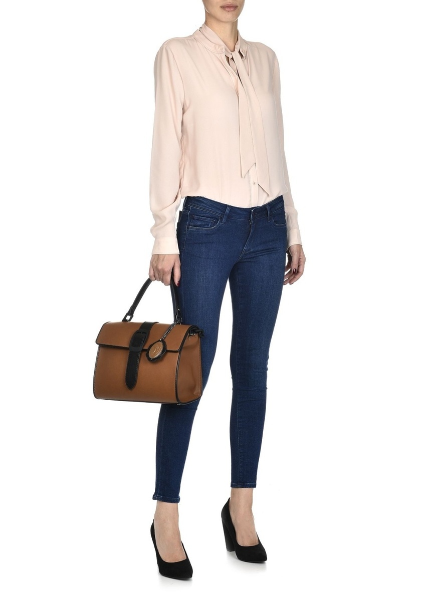 detail Pepe Jeans dámske tmavomodré džínsy Lola