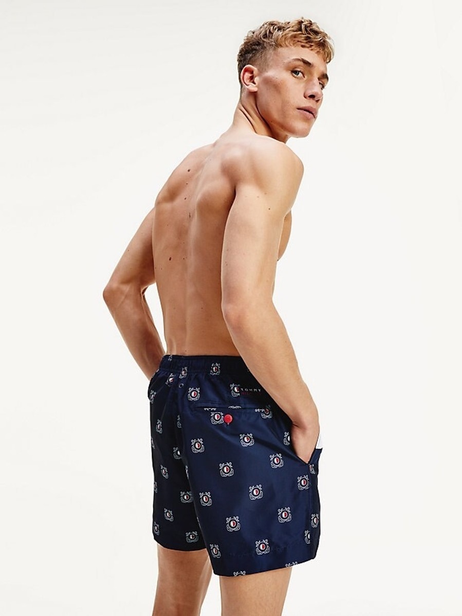 detail Tommy Hilfiger pánske modré plavky Medium